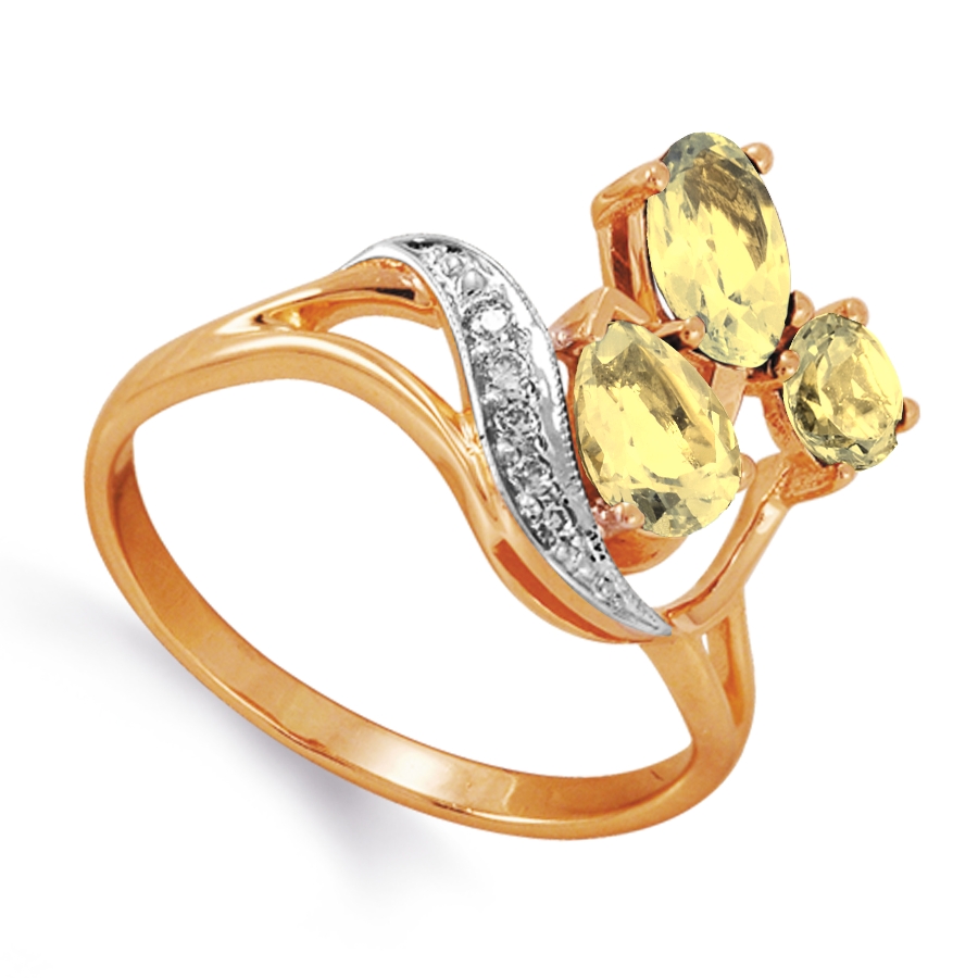 Кольцо с цитринами и фианитами Линии Любви, Кольцо Т143011860
Кольцо с цитринами и фианитами Линии Любви, Кольцо Т143011860