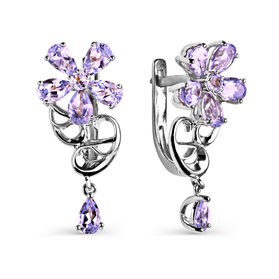 Серьги с аметистами Линии Любви, Серьги Т301025440
Серьги с аметистами Линии Любви, Серьги Т301025440