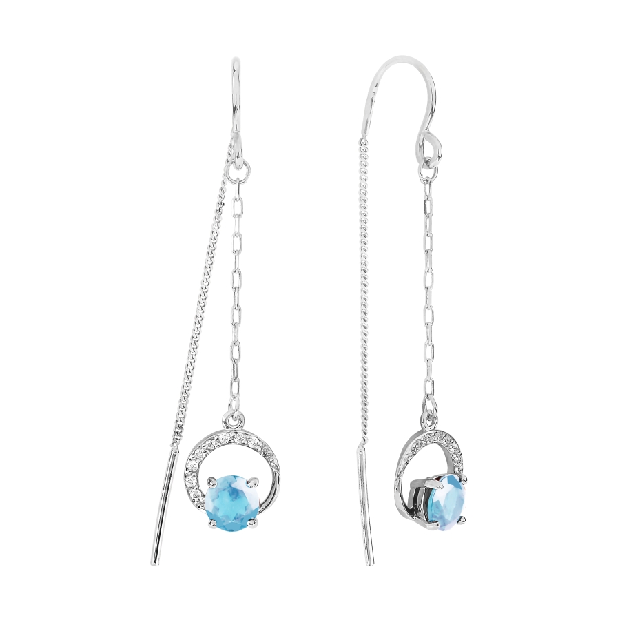 Серьги с топазами и фианитами Линии Любви, Серьги Т303026790
Серьги с топазами и фианитами Линии Любви, Серьги Т303026790