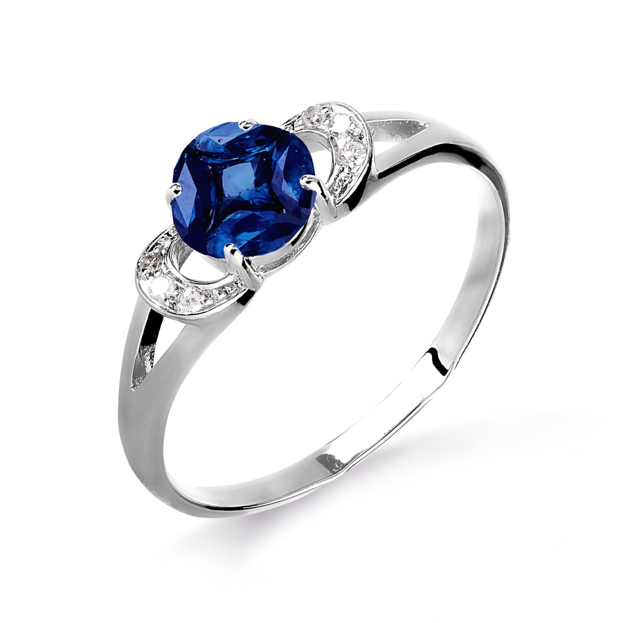 Кольцо с сапфирами и бриллиантами Линии Любви, Кольцо Т301016060 
Кольцо с сапфирами и бриллиантами Линии Любви, Кольцо Т301016060