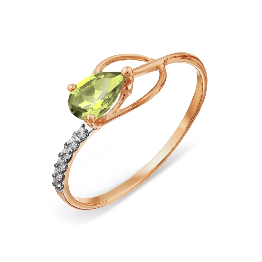 Кольцо с хризолитом и фианитами Линии Любви, Кольцо Т143018236
Кольцо с хризолитом и фианитами Линии Любви, Кольцо Т143018236