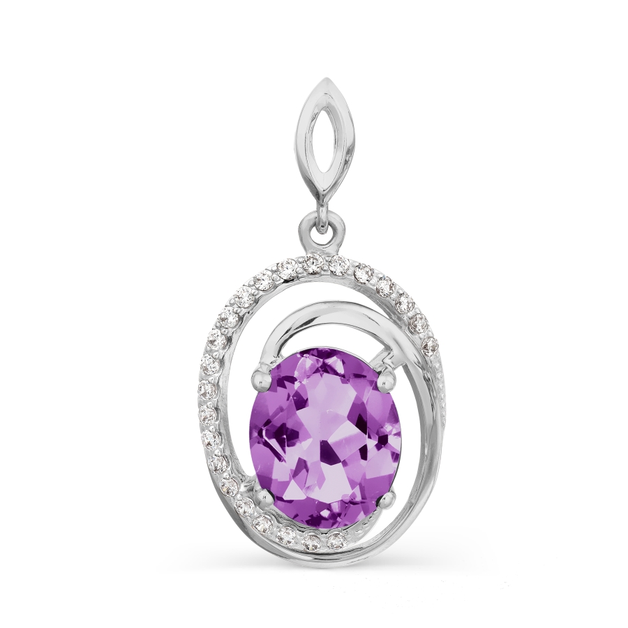 Подвеска с аметистом и фианитами Линии Любви, Подвески и кулоны Т307034224
Подвеска с аметистом и фианитами Линии Любви, Подвески и кулоны Т307034224