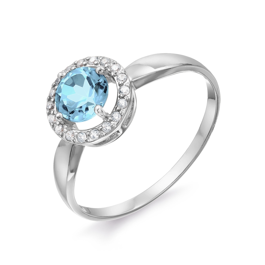 Кольцо с топазом и фианитами Линии Любви, Кольцо Т307017678 
Кольцо с топазом и фианитами Линии Любви, Кольцо Т307017678