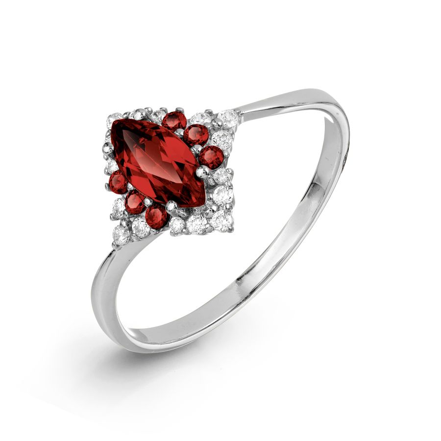 Кольцо с гранатом и фианитами Линии Любви, Кольцо Т307017325-02
Кольцо с гранатом и фианитами Линии Любви, Кольцо Т307017325-02