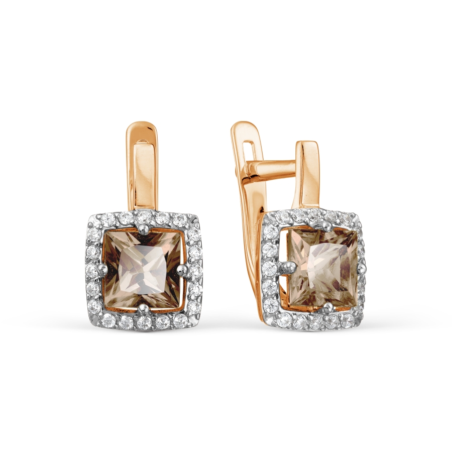 Серьги с раухтопазами и фианитами Линии Любви, Серьги Т147027885
Серьги с раухтопазами и фианитами Линии Любви, Серьги Т147027885