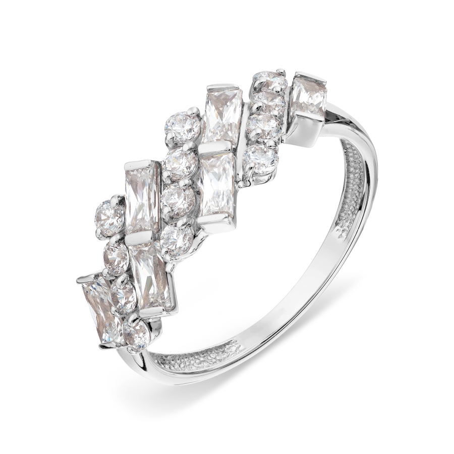 Кольцо с Swarovski Zirconia и фианитами Линии Любви 
Кольцо с Swarovski Zirconia и фианитами Линии Любви