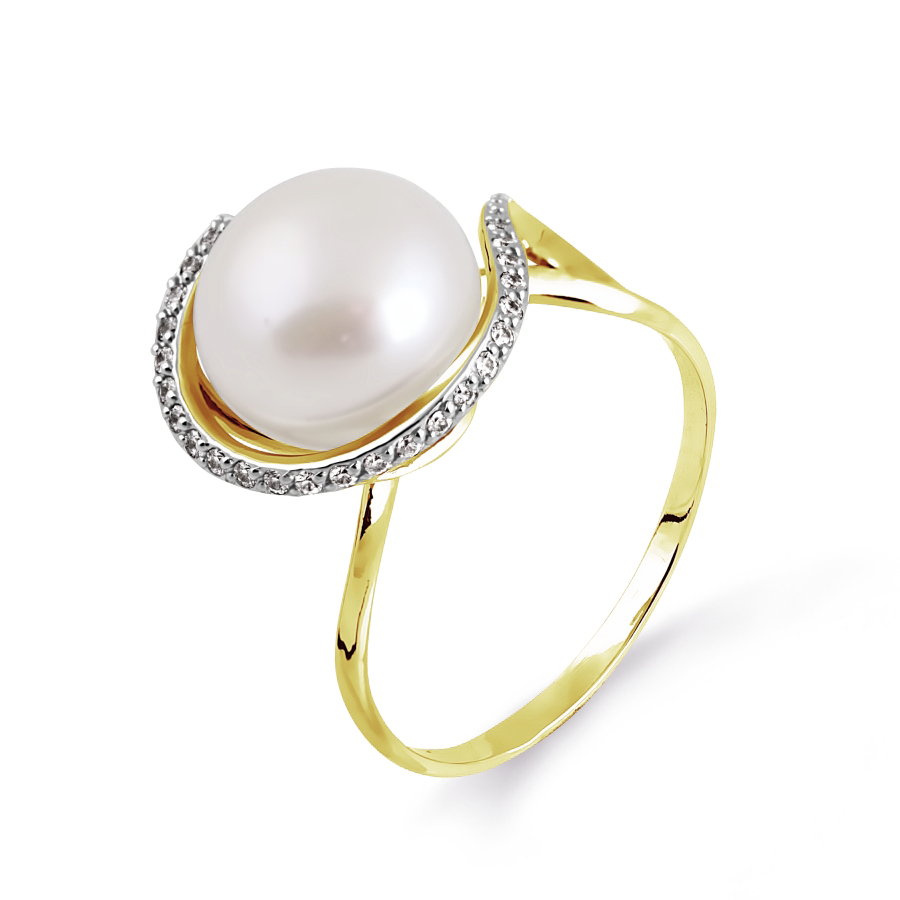 Кольцо с жемчугом и фианитами Линии Любви
Кольцо с жемчугом и фианитами Линии Любви