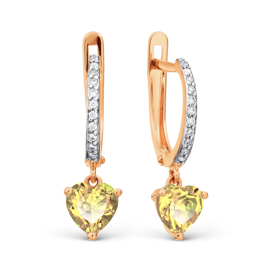 Серьги с цитринами и фианитами Линии Любви, Серьги Т147028353
Серьги с цитринами и фианитами Линии Любви, Серьги Т147028353