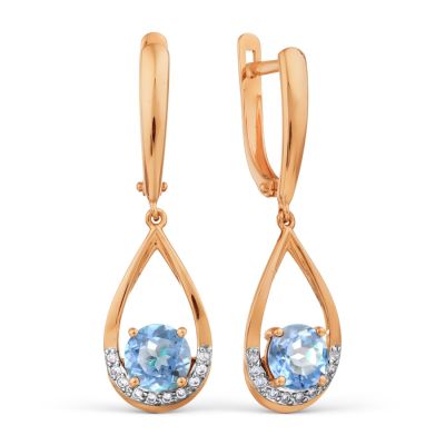 Серьги с топазами и фианитами Линии Любви, Серьги Т147028806
Серьги с топазами и фианитами Линии Любви, Серьги Т147028806