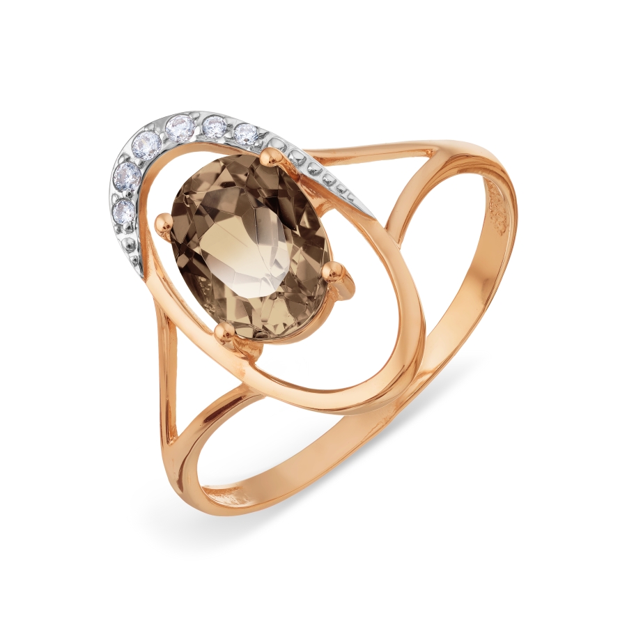 Кольцо с раухтопазом и фианитами Линии Любви, Кольцо Т147018534
Кольцо с раухтопазом и фианитами Линии Любви, Кольцо Т147018534