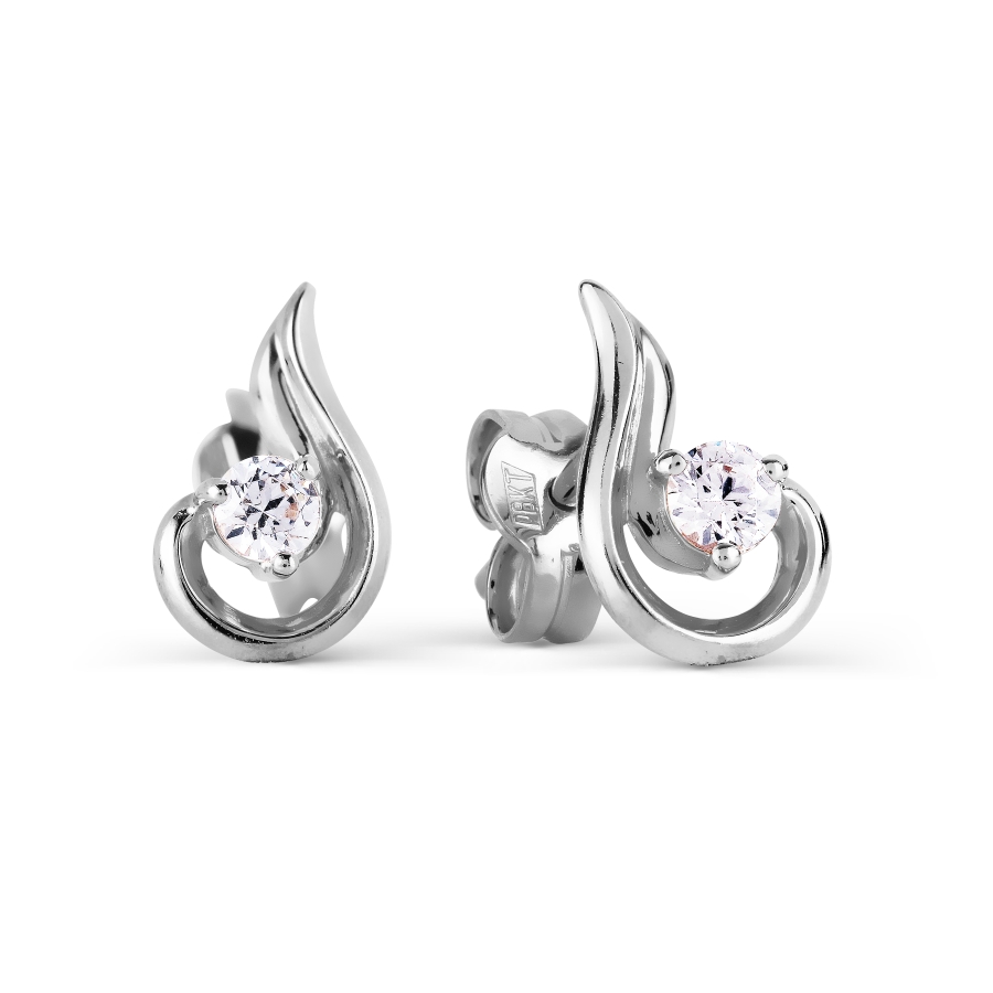 Серьги с Swarovski Zirconia Линии Любви, Серьги Т302027295 
Серьги с Swarovski Zirconia Линии Любви, Серьги Т302027295