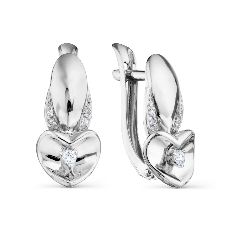 Серьги с бриллиантами Линии Любви, Серьги Т331028931 
Серьги с бриллиантами Линии Любви, Серьги Т331028931