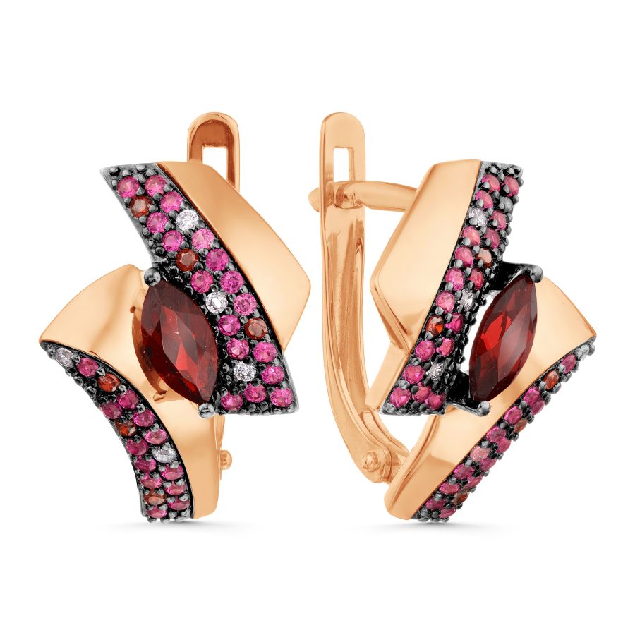 Серьги с гранатами и фианитами Линии Любви, Серьги Т147029320
Серьги с гранатами и фианитами Линии Любви, Серьги Т147029320