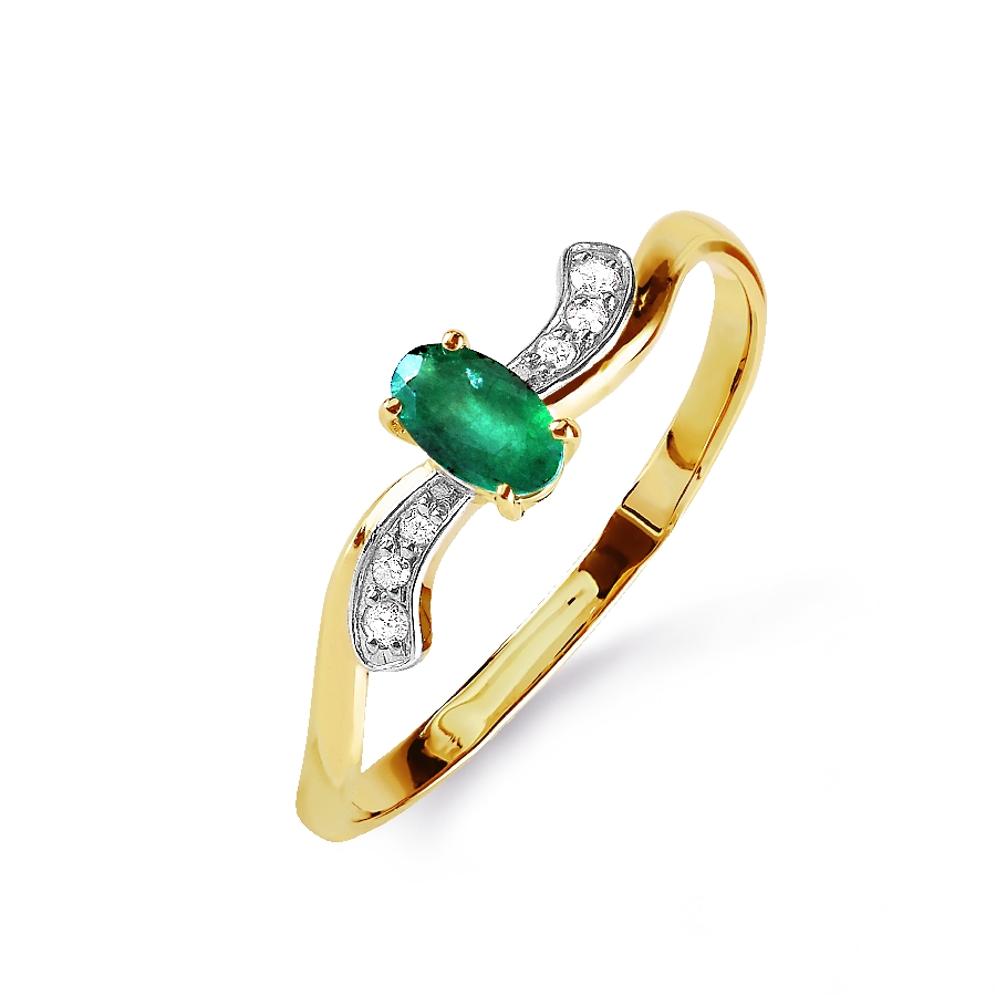 Кольцо с изумрудом и бриллиантами Линии Любви, Кольцо Т941015842
Кольцо с изумрудом и бриллиантами Линии Любви, Кольцо Т941015842