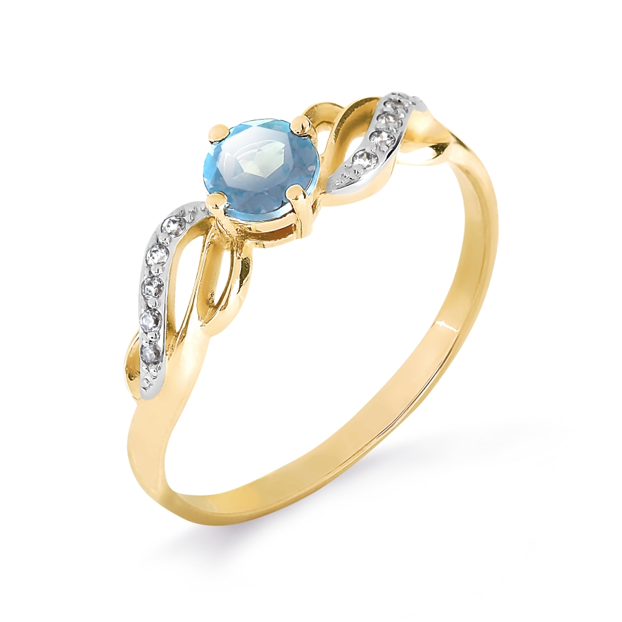 Кольцо с топазом и фианитами Линии Любви, Кольцо Т947017089-01
Кольцо с топазом и фианитами Линии Любви, Кольцо Т947017089-01