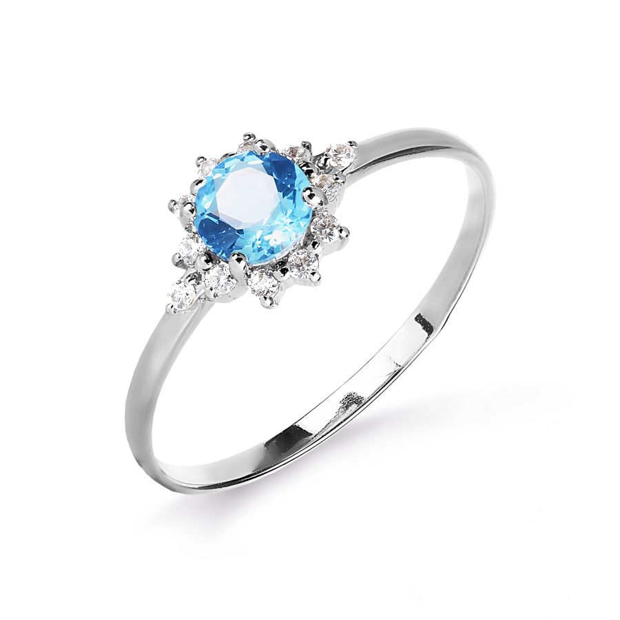 Кольцо с топазом и фианитами Линии Любви, Кольцо Т303015935
Кольцо с топазом и фианитами Линии Любви, Кольцо Т303015935