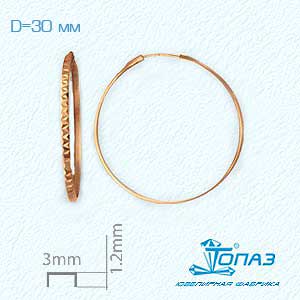 Серьги конго из красного золота Линии Любви, Серьги Т100621274
Серьги конго из красного золота Линии Любви, Серьги Т100621274