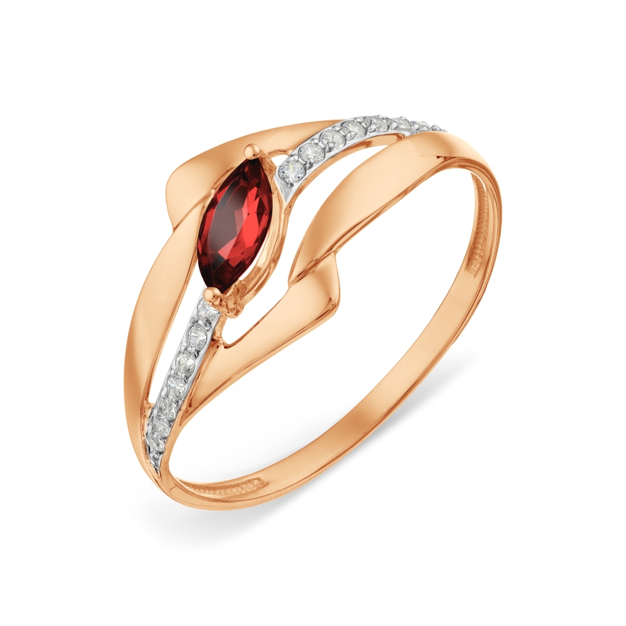 Кольцо с гранатом и фианитами Линии Любви, Кольцо Т143018998
Кольцо с гранатом и фианитами Линии Любви, Кольцо Т143018998