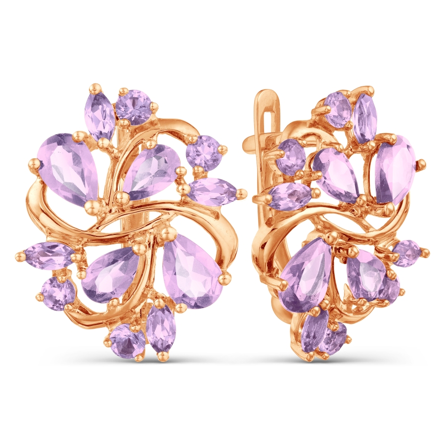 Серьги с аметистами Линии Любви, Серьги Т101028395
Серьги с аметистами Линии Любви, Серьги Т101028395