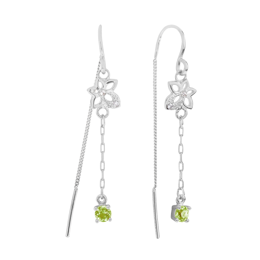 Серьги с хризолитами и фианитами Линии Любви, Серьги Т303026786
Серьги с хризолитами и фианитами Линии Любви, Серьги Т303026786