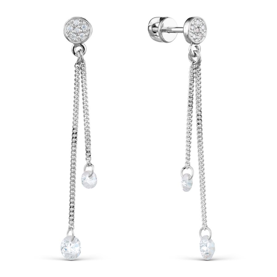 Серьги с фианитами Линии Любви, Серьги Т302029313
Серьги с фианитами Линии Любви, Серьги Т302029313