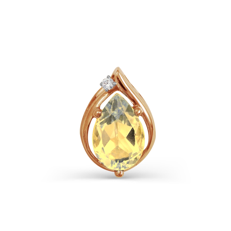 Подвеска с цитрином и фианитом Линии Любви, Подвески и кулоны Т143031317
Подвеска с цитрином и фианитом Линии Любви, Подвески и кулоны Т143031317