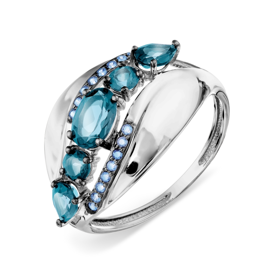 Кольцо с топазами и фианитами Линии Любви, Кольцо Т307018530-04
Кольцо с топазами и фианитами Линии Любви, Кольцо Т307018530-04