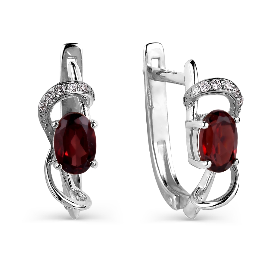 Серьги с гранатами и фианитами Линии Любви, Серьги Т303025932
Серьги с гранатами и фианитами Линии Любви, Серьги Т303025932