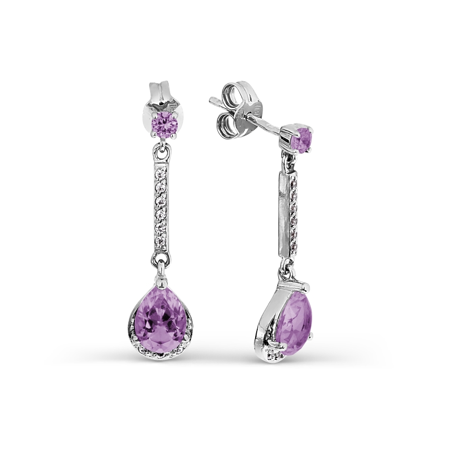 Серьги с аметистами и фианитами Линии Любви, Серьги Т303026723-01
Серьги с аметистами и фианитами Линии Любви, Серьги Т303026723-01