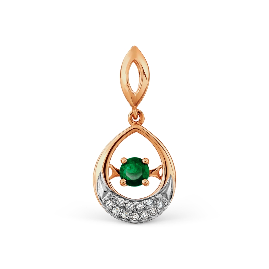Подвеска с изумрудом и бриллиантами Линии Любви
Подвеска с изумрудом и бриллиантами Линии Любви