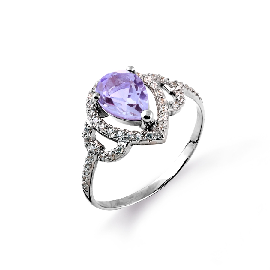 Кольцо с аметистом и фианитами Линии Любви, Кольцо Т303014590
Кольцо с аметистом и фианитами Линии Любви, Кольцо Т303014590