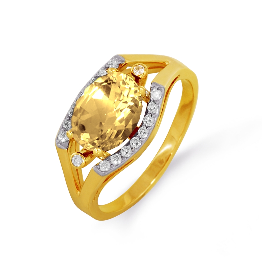 Кольцо с цитрином и фианитами Линии Любви, Кольцо Т943012640
Кольцо с цитрином и фианитами Линии Любви, Кольцо Т943012640