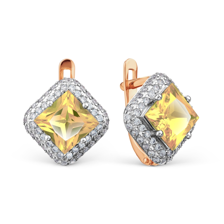 Серьги с цитринами и фианитами Линии Любви, Серьги Т143025332
Серьги с цитринами и фианитами Линии Любви, Серьги Т143025332