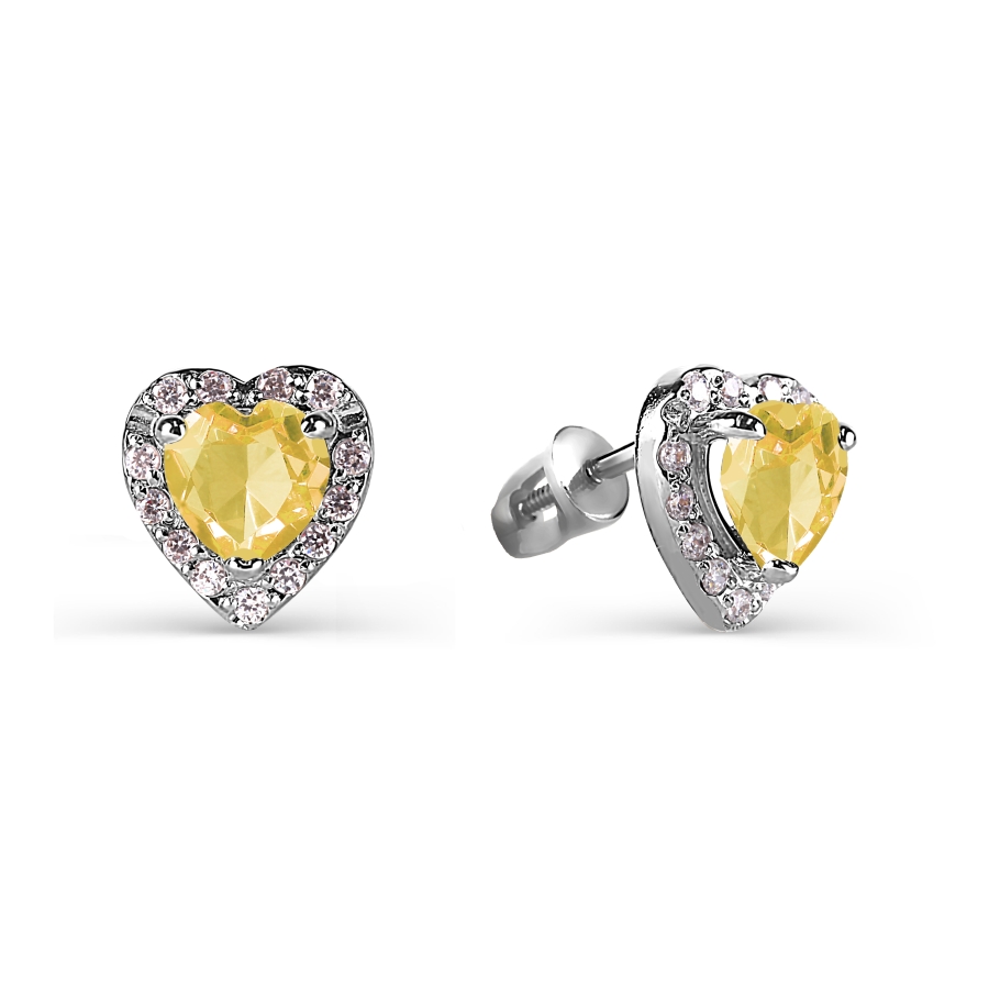 Серьги с цитринами и фианитами Линии Любви
Серьги с цитринами и фианитами Линии Любви