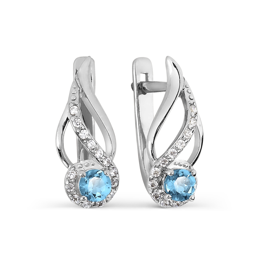 Серьги с топазами и фианитами Линии Любви, Серьги Т307027115-01
Серьги с топазами и фианитами Линии Любви, Серьги Т307027115-01