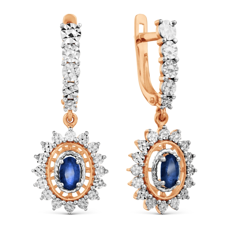 Серьги с сапфирами Линии Любви, Серьги Т145629365 
Серьги с сапфирами Линии Любви, Серьги Т145629365