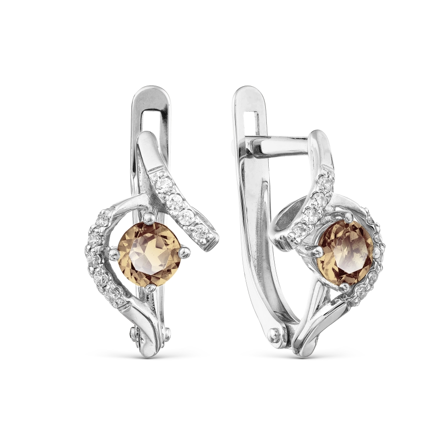 Серьги с раухтопазами и Swarovski Zirconia Линии Любви, Серьги Т303025956
Серьги с раухтопазами и Swarovski Zirconia Линии Любви, Серьги Т303025956