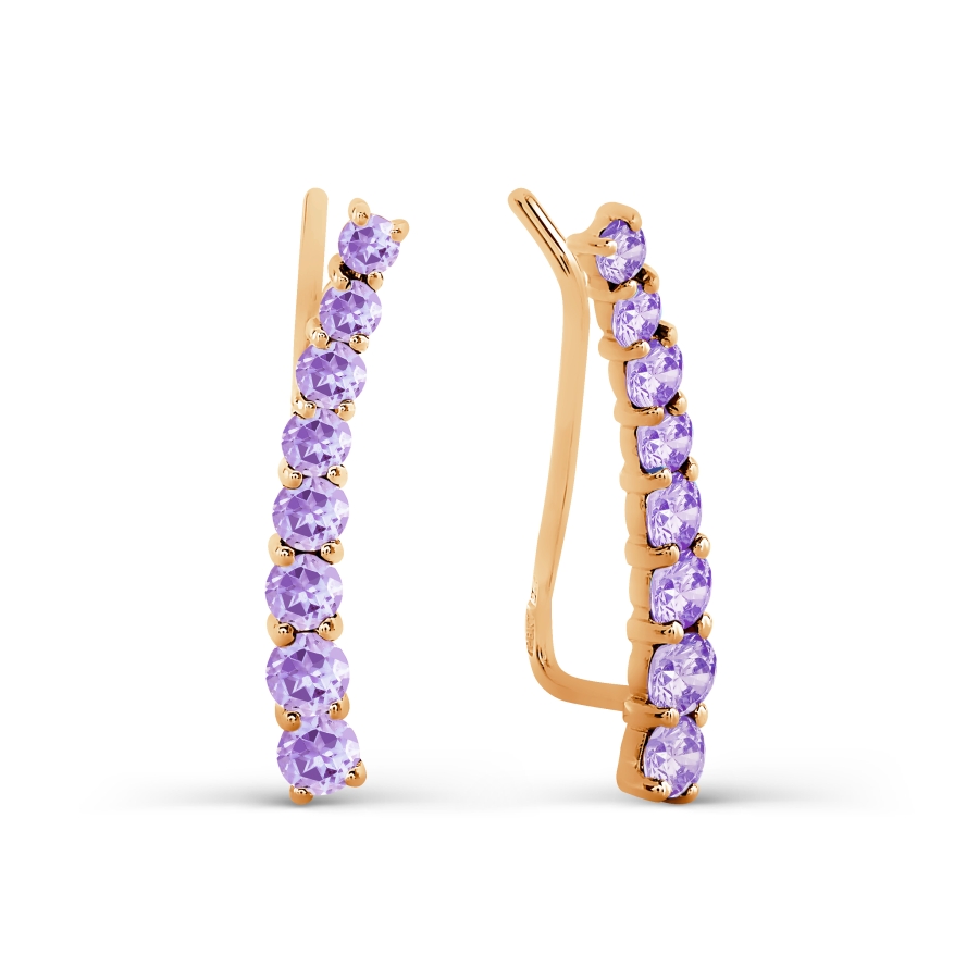 Серьги с аметистами Линии Любви, Серьги Т101027463
Серьги с аметистами Линии Любви, Серьги Т101027463