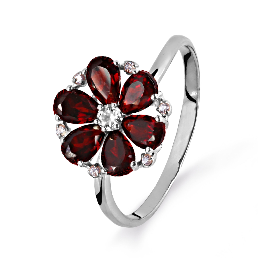 Кольцо с гранатами и фианитами Линии Любви, Кольцо Т333015170
Кольцо с гранатами и фианитами Линии Любви, Кольцо Т333015170