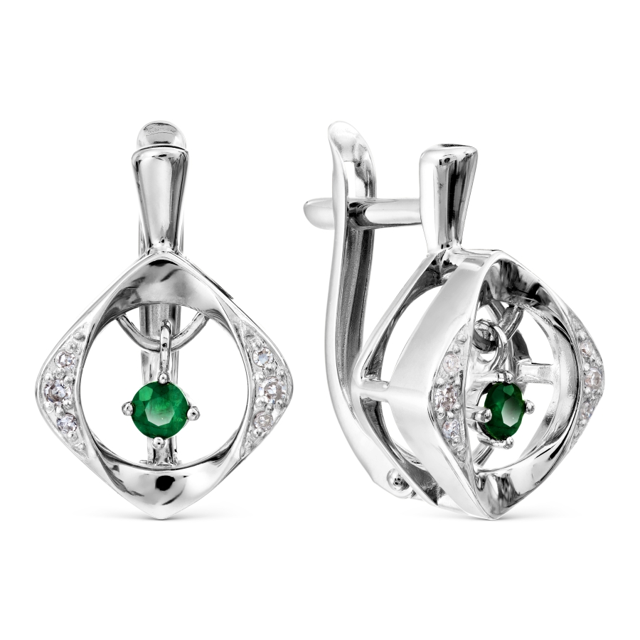 Серьги с изумрудами и бриллиантами Линии Любви, Серьги Т301029637
Серьги с изумрудами и бриллиантами Линии Любви, Серьги Т301029637