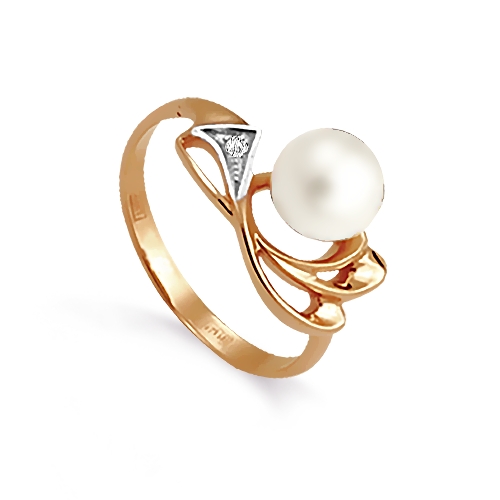 Кольцо с жемчугом и фианитом Линии Любви, Кольцо Т148011523
Кольцо с жемчугом и фианитом Линии Любви, Кольцо Т148011523