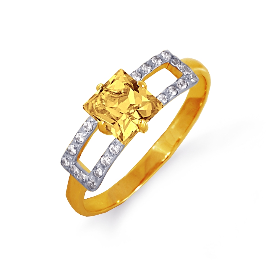 Кольцо с цитрином и фианитами Линии Любви
Кольцо с цитрином и фианитами Линии Любви