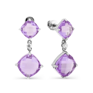 Серьги с аметистами и фианитами Линии Любви, Серьги Т303026664-03
Серьги с аметистами и фианитами Линии Любви, Серьги Т303026664-03