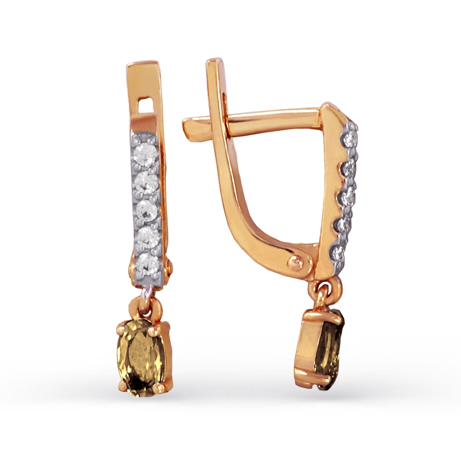 Серьги с раухтопазами и фианитами Линии Любви, Серьги Т143023526
Серьги с раухтопазами и фианитами Линии Любви, Серьги Т143023526