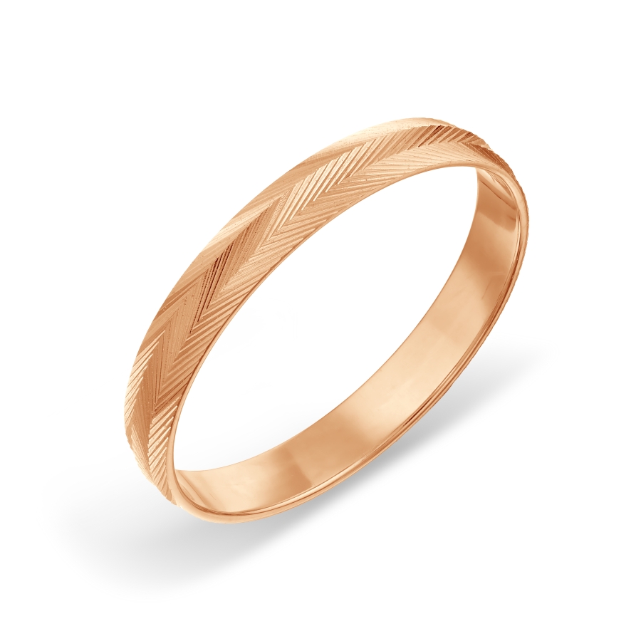 Кольцо обручальное из красного золота Линии Любви, Кольцо Т100619027
Кольцо обручальное из красного золота Линии Любви, Кольцо Т100619027