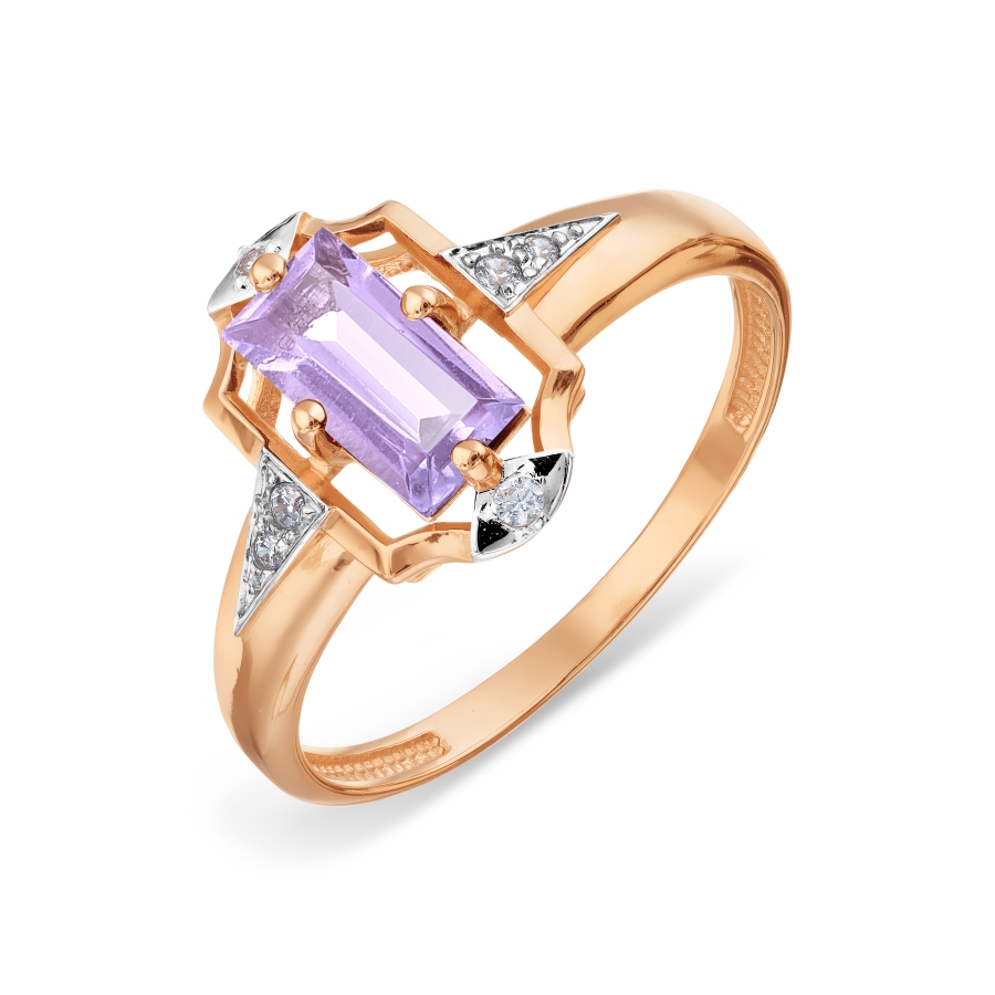 Кольцо с аметистом и фианитами Линии Любви, Кольцо Т147018578
Кольцо с аметистом и фианитами Линии Любви, Кольцо Т147018578