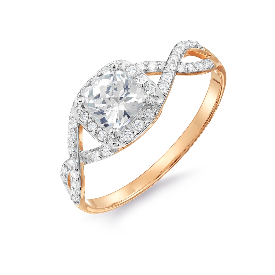 Кольцо с Swarovski Zirconia Линии Любви, Кольцо Т147017705 
Кольцо с Swarovski Zirconia Линии Любви, Кольцо Т147017705