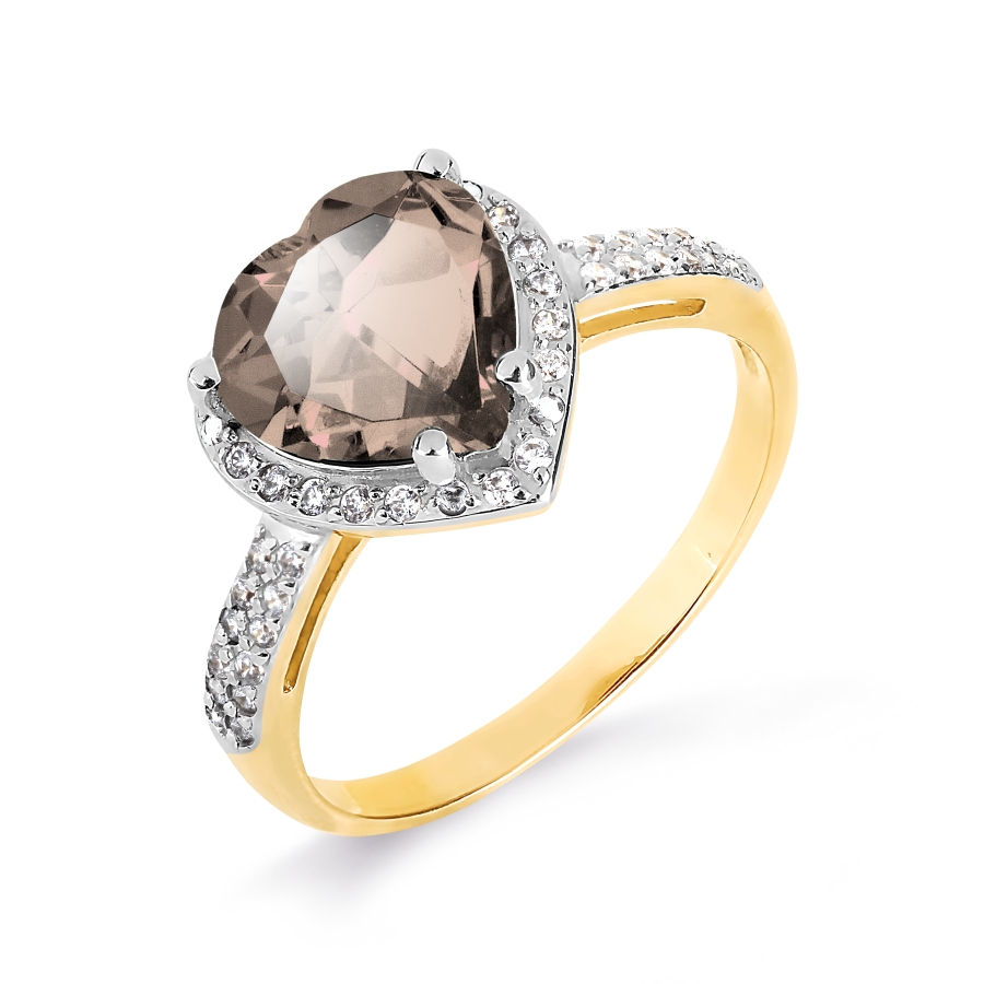 Кольцо с раухтопазом и фианитами Линии Любви, Кольцо Т947017082-01
Кольцо с раухтопазом и фианитами Линии Любви, Кольцо Т947017082-01