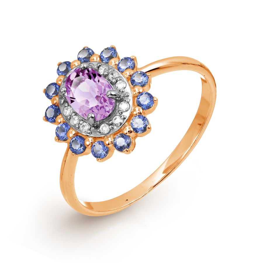 Кольцо с аметистом и фианитами Линии Любви, Кольцо Т147017322-03
Кольцо с аметистом и фианитами Линии Любви, Кольцо Т147017322-03