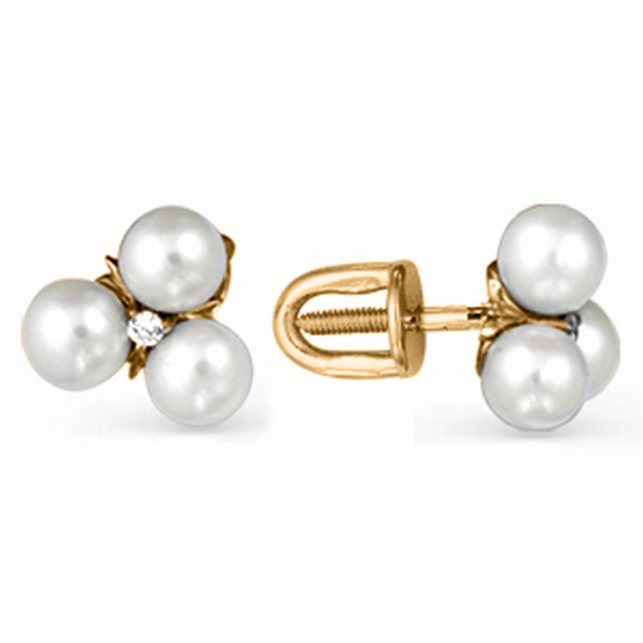 Серьги с жемчугом и фианитами Линии Любви, Серьги Т108021663-01
Серьги с жемчугом и фианитами Линии Любви, Серьги Т108021663-01